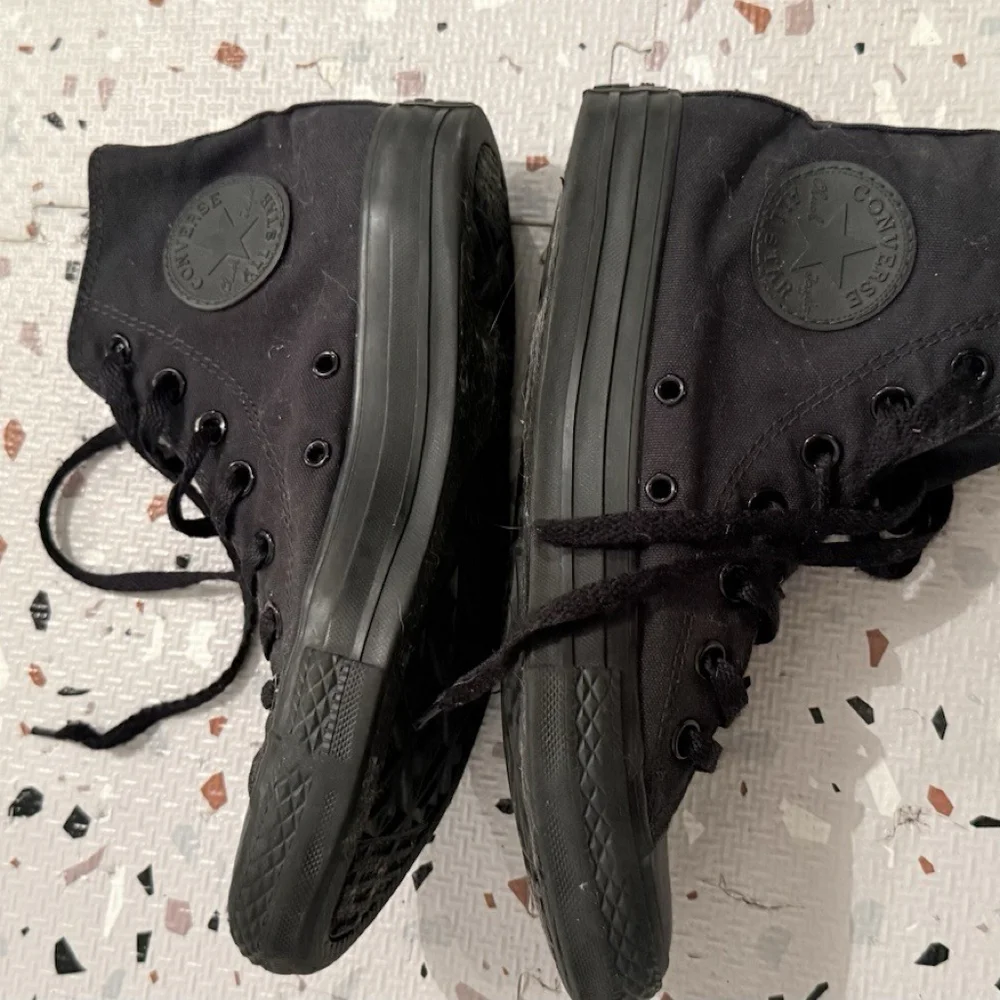 Converse Chuck Taylor All Star Black Monochrome High Top Shoes Men’s 5.5 -W 7.5